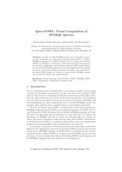 QueryVOWL: Visual Composition of SPARQL Queries