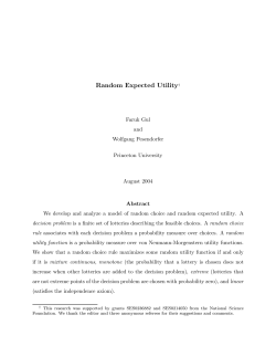 Random Expected Utility