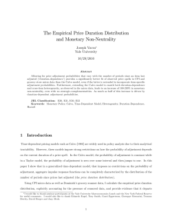 The Empirical Price Duration Distribution and