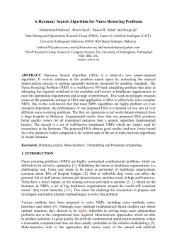A Harmony Search Algorithm for Nurse Rostering Problems