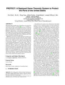 PROTECT: A Deployed Game Theoretic System to