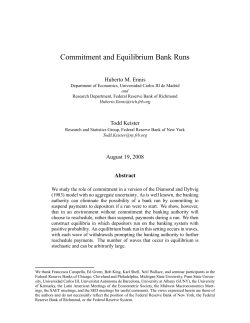 Commitment and Equilibrium Bank Runs