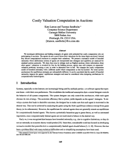 Costly Valuation Computation in Auctions