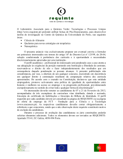 O Laboratório Associado para a Química Verde: Tecnologias e