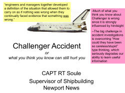 Challenger Accident updated Jun 09