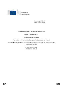SWD(2016)52 Impact Assessment - European Commission