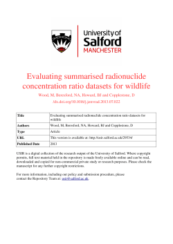 Evaluating summarised radionuclide concentration ratio datasets