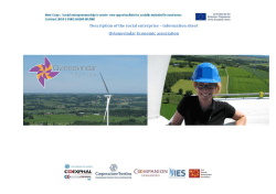 Description of the social enterprise &ndash; information sheet Qvinnovindar
