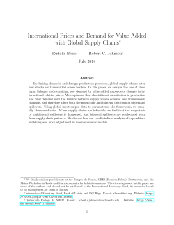 International Prices and Demand for Value Added with Global