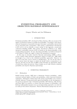 evidential probability and objective bayesian