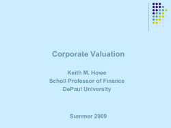 (WACC) Discounted cash flow (DCF)