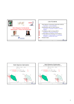 Multi Objective Combinatorial Optimization: Theory and Application