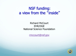 NSF funding