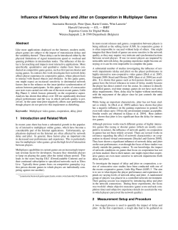 Influence of Network Delay and Jitter on Cooperation in Multiplayer