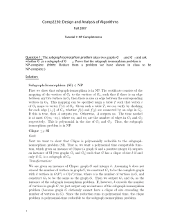 Comp2230: Design and Analysis of Algorithms