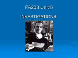 PA203 Unit 8
