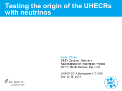 Folie 1 - uhecr 2014