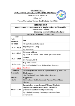 2 NATIONAL CONCLAVE ON MINES AND