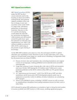MIT OpenCourseWare - Massachusetts Institute of Technology