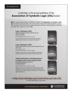 Association of Symbolic Logic (ASL) books!