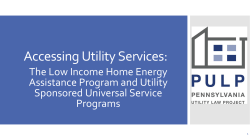 Accessing Utility Services: