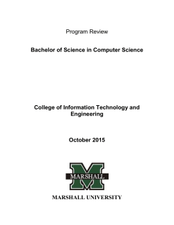 Program Review - Marshall University