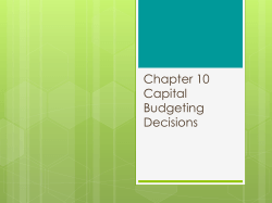 Chapter 5 The Time Value of Money