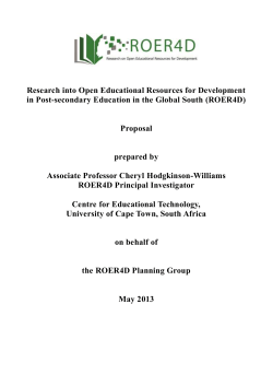 ROER4D Proposal