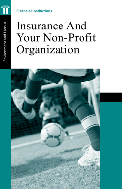 Insurance And Your Non-Profit Organization