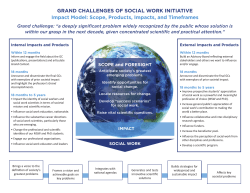 GRAND CHALLENGES OF SOCIAL WORK INITIATIVE Impact Model