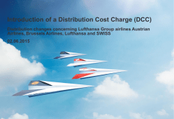 Introduction of a Distribution Cost Charge (DCC)