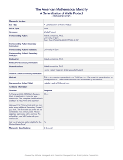 The American Mathematical Monthly