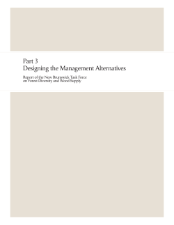Part 3 Designing the Management Alternatives
