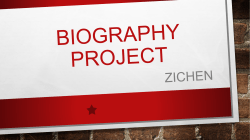 biography project - Riverside Secondary School
