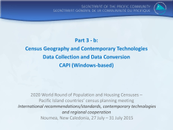 title page - 2020 Round Population and Housing Census Planning
