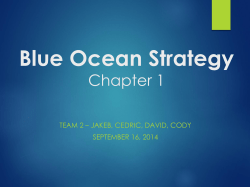 Blue Ocean Strategy Chapter 1