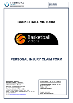 basketball victoria personal injury claim form