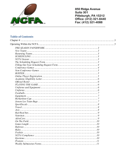 Operating Within the NCFA