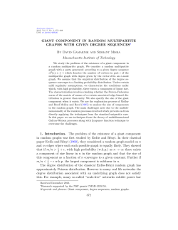 Giant component in random multipartite graphs with given degree