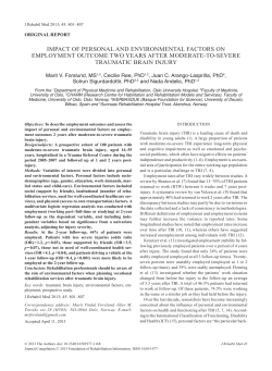 impact of personal and environmental factors on employment