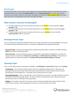Discharge Requests