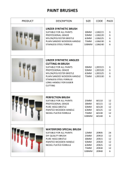 catalogue - Waterford Paint Accessories