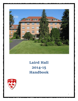 Laird Hall is one of the best maintained residences you`ll ever see