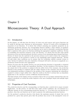 Microeconomic Theory: A Dual Approach
