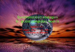 Synchronization strategies for global computing