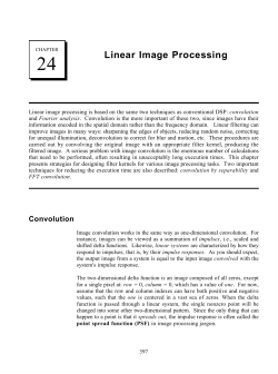 Linear Image Processing