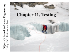 Lecture 1 for Chapter 9, Testing - ICAR
