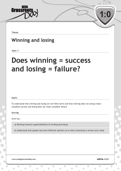 Does winning = success and losing = failure? Full