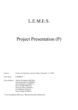 Introduction - Personal web pages for people of Metropolia