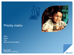 Priority Matrix